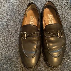 Salvatore Ferragamo size 9.5 EEE men’s black shoes
